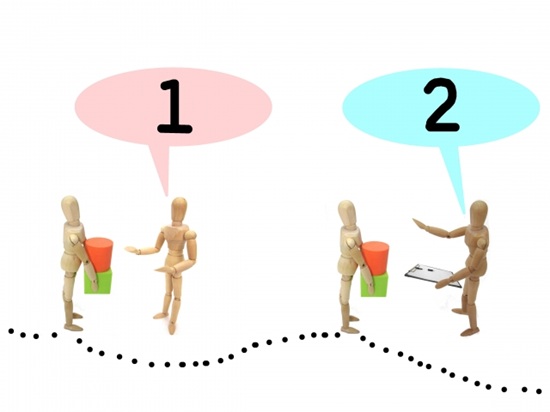 二段階認証と二要素認証を表現した画像